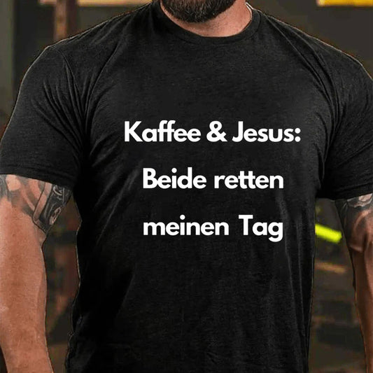 Kaffee Und Jesus Christus Christliches Shirt