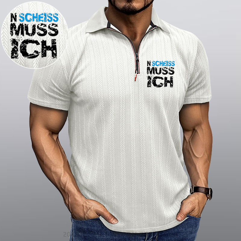 Maturelion N Scheiss muss ich Kragen T-Shirt