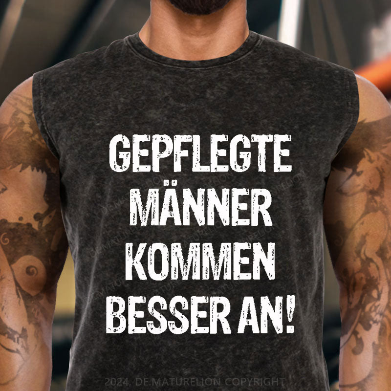 Gepflegte Männer kommen besser an Tank Top