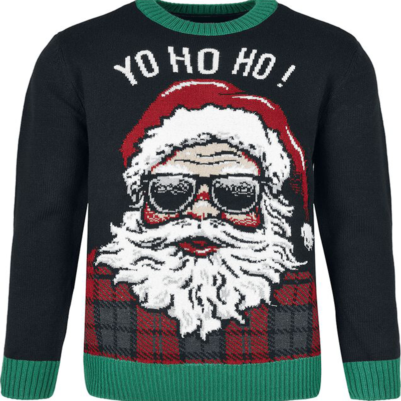 Yo Ho Ho Hässliche Weihnachtspullover Funny Xmas Ugly Christmas Sweater
