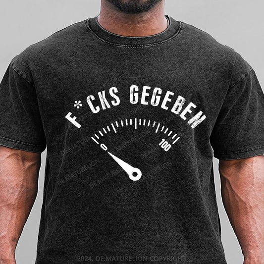 F*cks gegeben Gewaschene Vintage T-Shirt