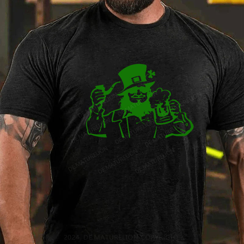 St. Patricks Tag Bier Und Zigarre T-Shirt