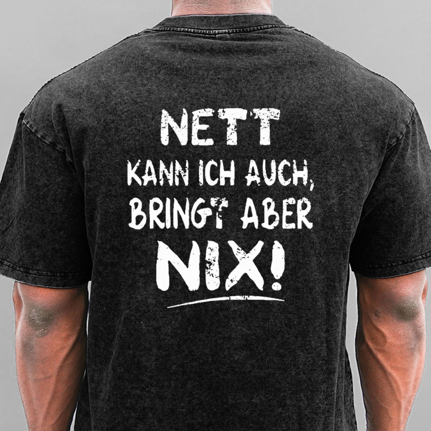 Nett Kann Ich Auch Bringt Aber Nix Gewaschene Vintage T-Shirt