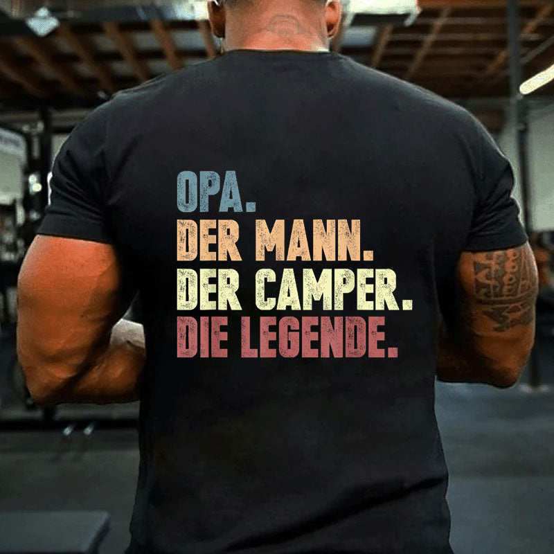 Opa Der Mann Der Camper Die Legende T-Shirt