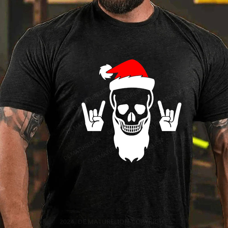 Weihnachten Schädel T-Shirt