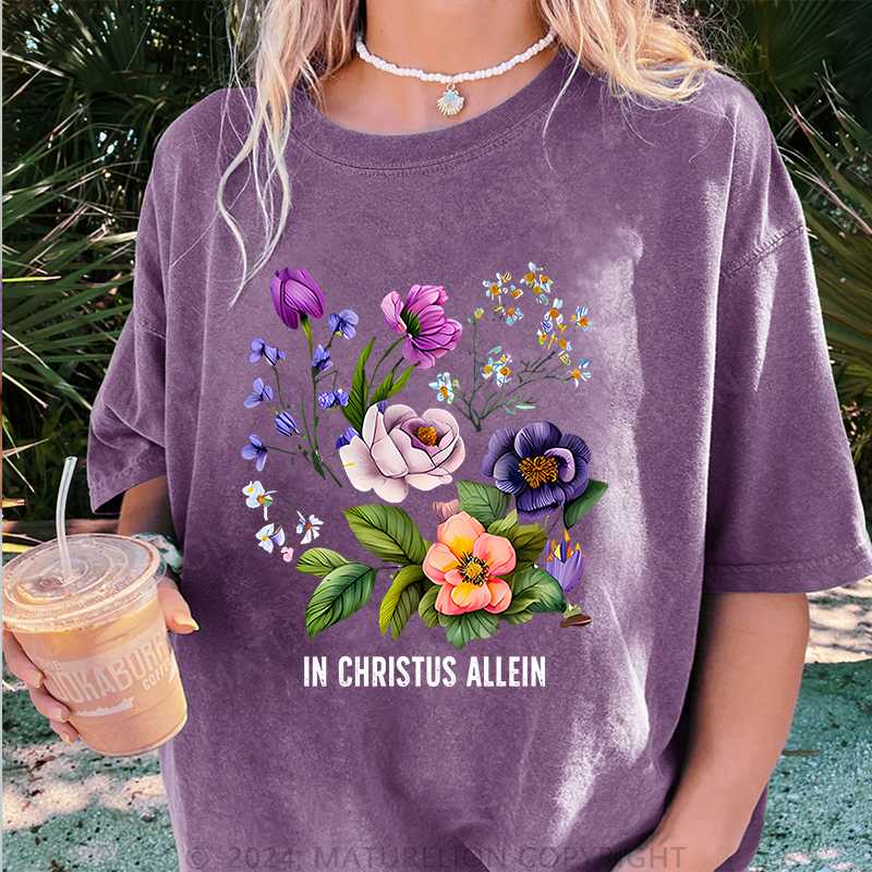 Maturelion In Christus Allein Damen Gewaschene Vintage T-Shirt