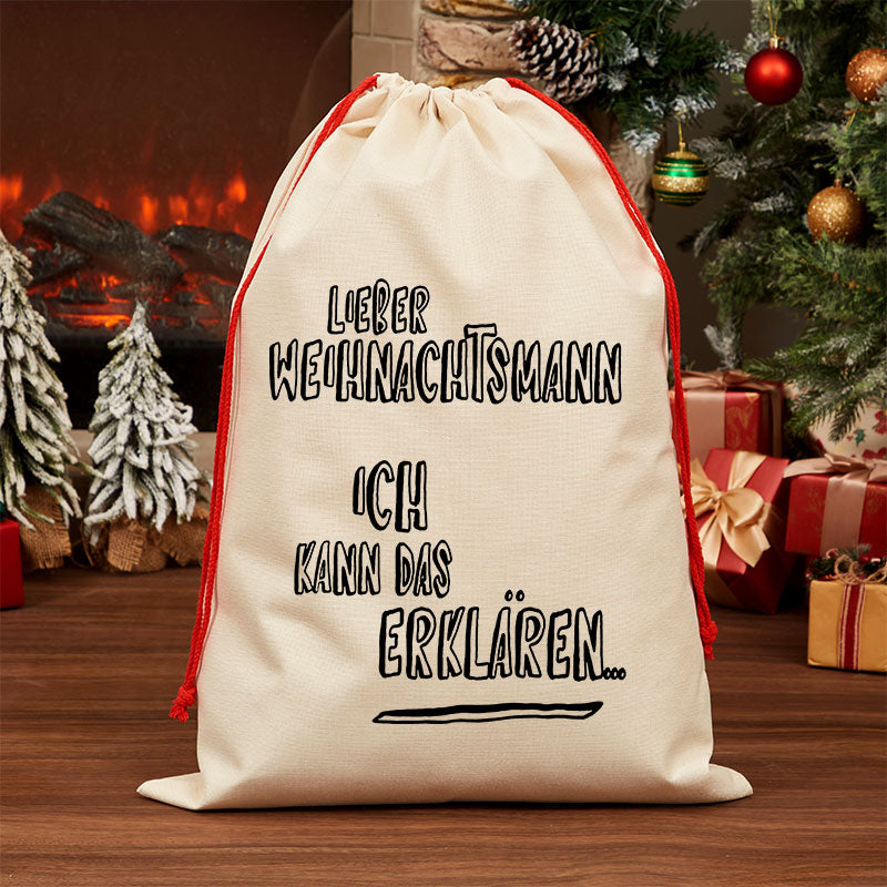 Maturelion Lieber Weihnachtsmann Ich Kann Das Erklären Sack