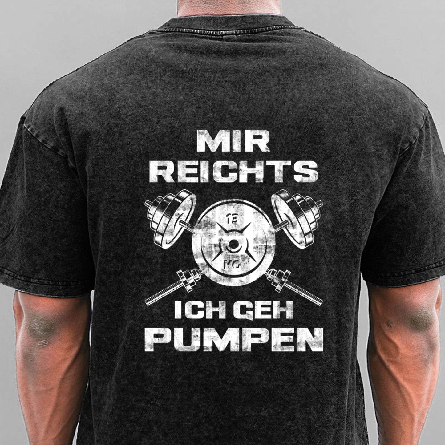 Ich Geh Pumpen Gewaschene Vintage T-Shirt