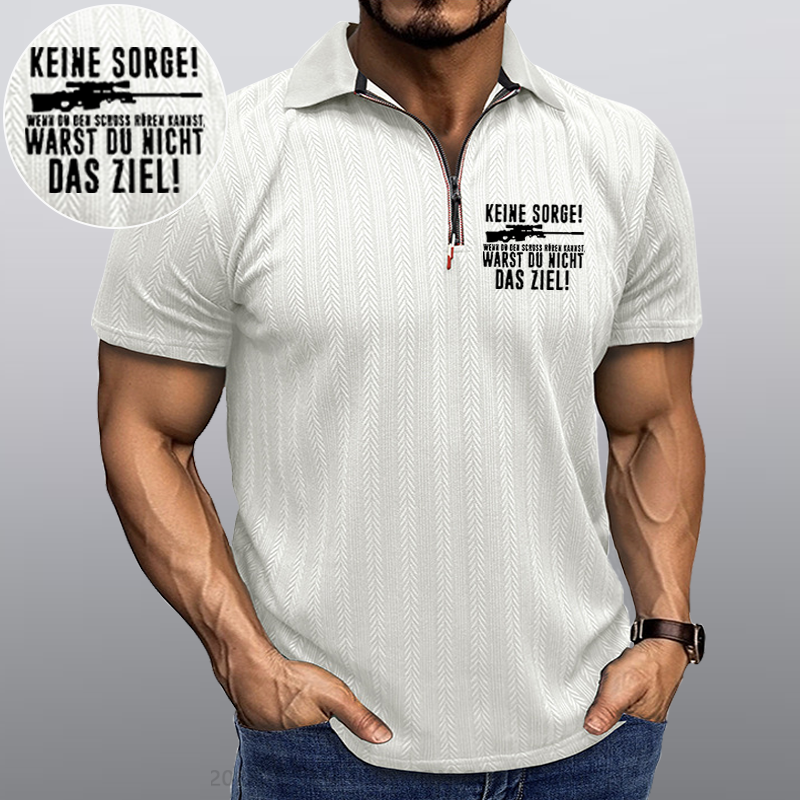 Maturelion Keine Sorge! Wenn Du Den Schuss Hören Kannst Warst Du Nicht Das Ziel Kragen T-Shirt