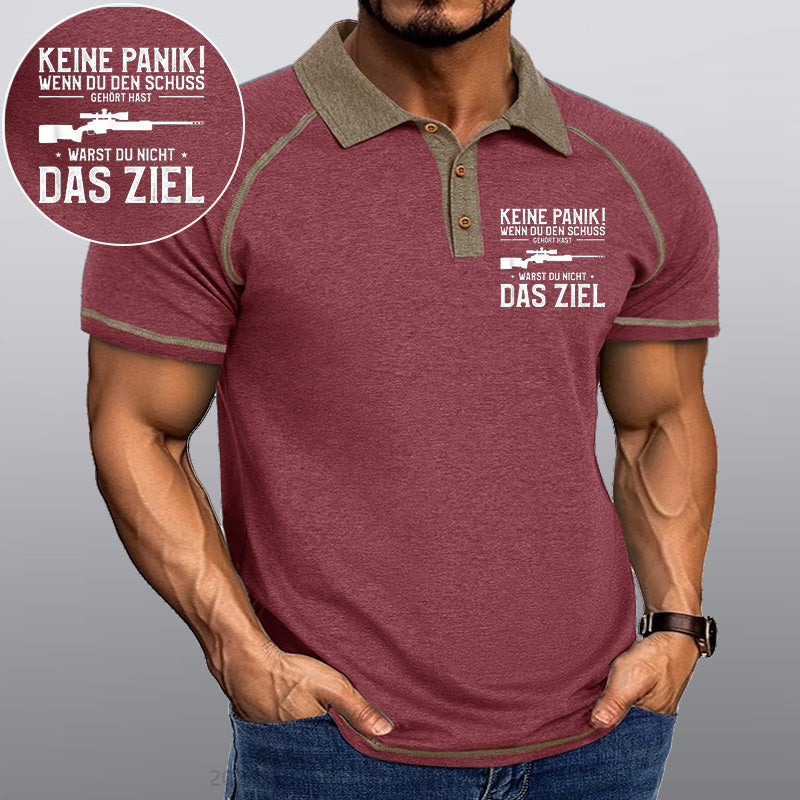 Maturelion Keine Sorge! Wenn Du Den Schuss Hören Kannst Warst Du Nicht Das Ziel Kragen T-Shirt