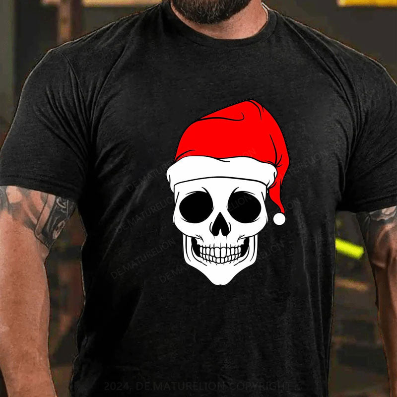 Frohe Weihnachten Schädel T-Shirt