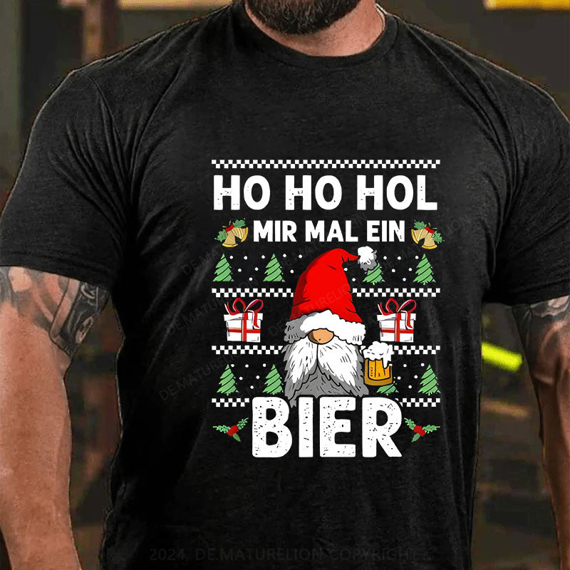 HO HO HOL Bier Weihnachten T-Shirt