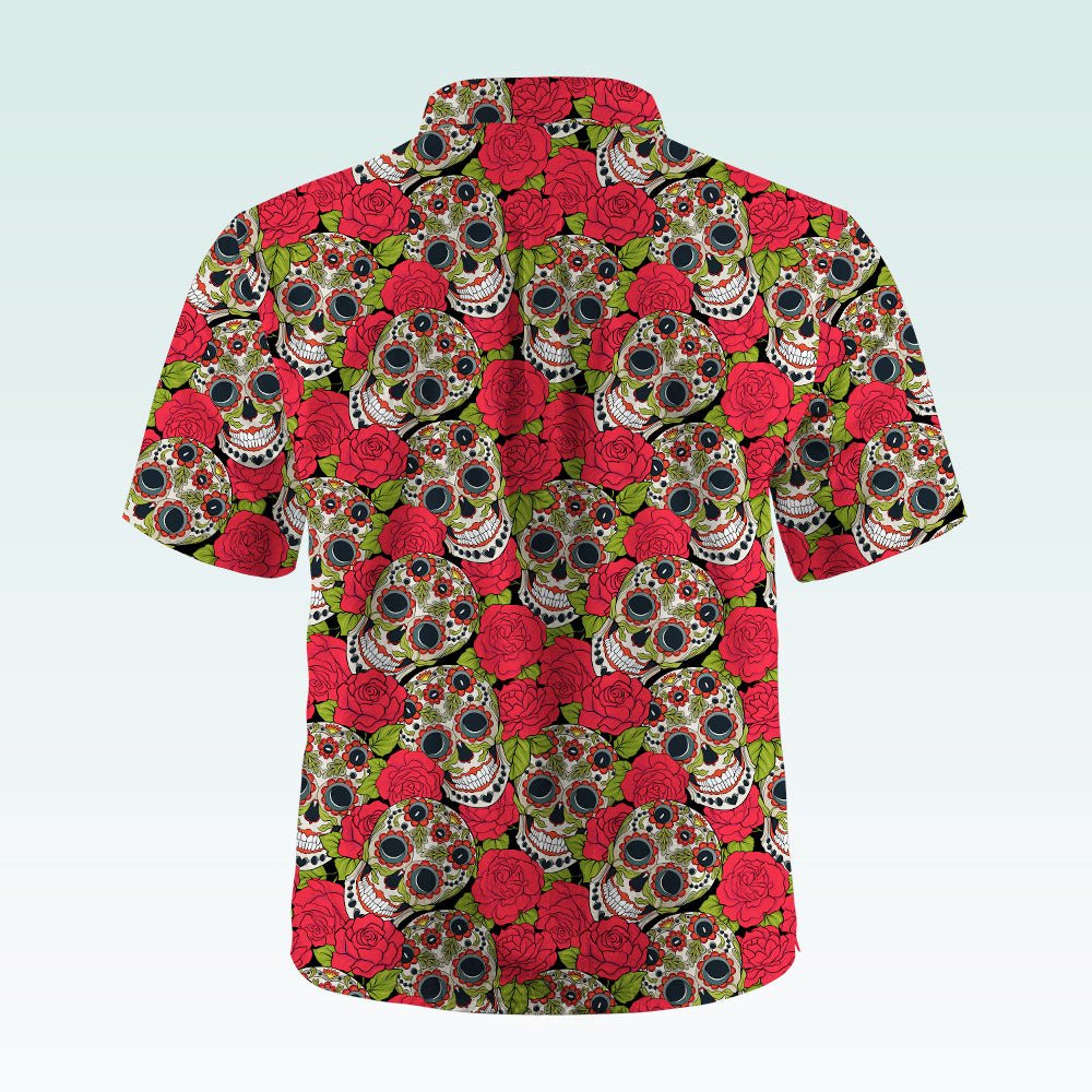 Maturelion Hawaiian Shirt Mexikanischer Zucker Schädel Hawaiian Shirt