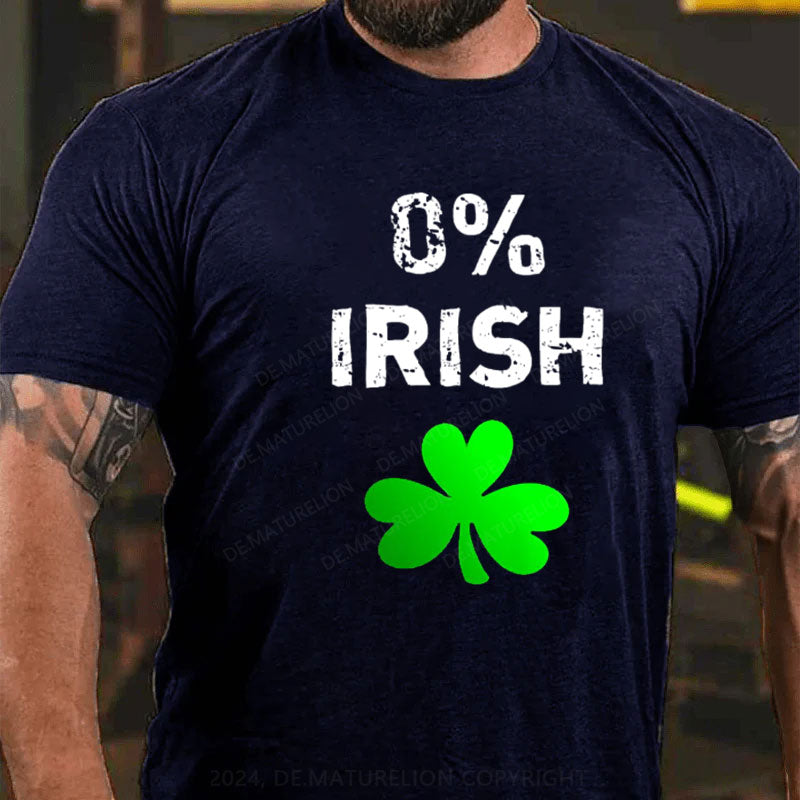 0% Irisch St. Patricks Tag T-Shirt