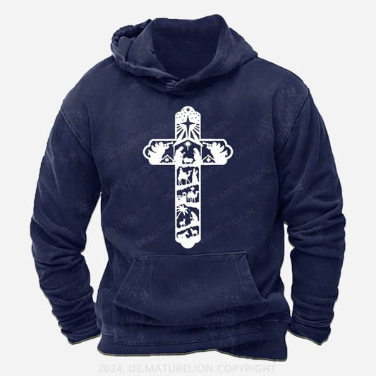 Kreuz Weihnachten Hoodie