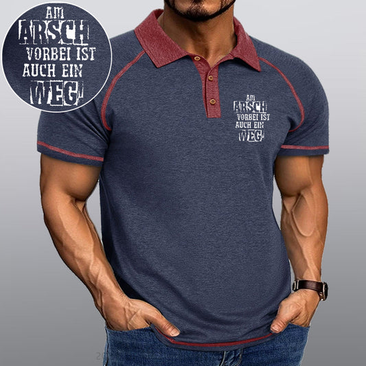 Maturelion Am Arsch Vorbei Ist Auch Ein Weg Kragen T-Shirt