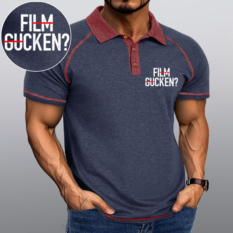Maturelion Film Gucken Ficken! Kragen T-Shirt