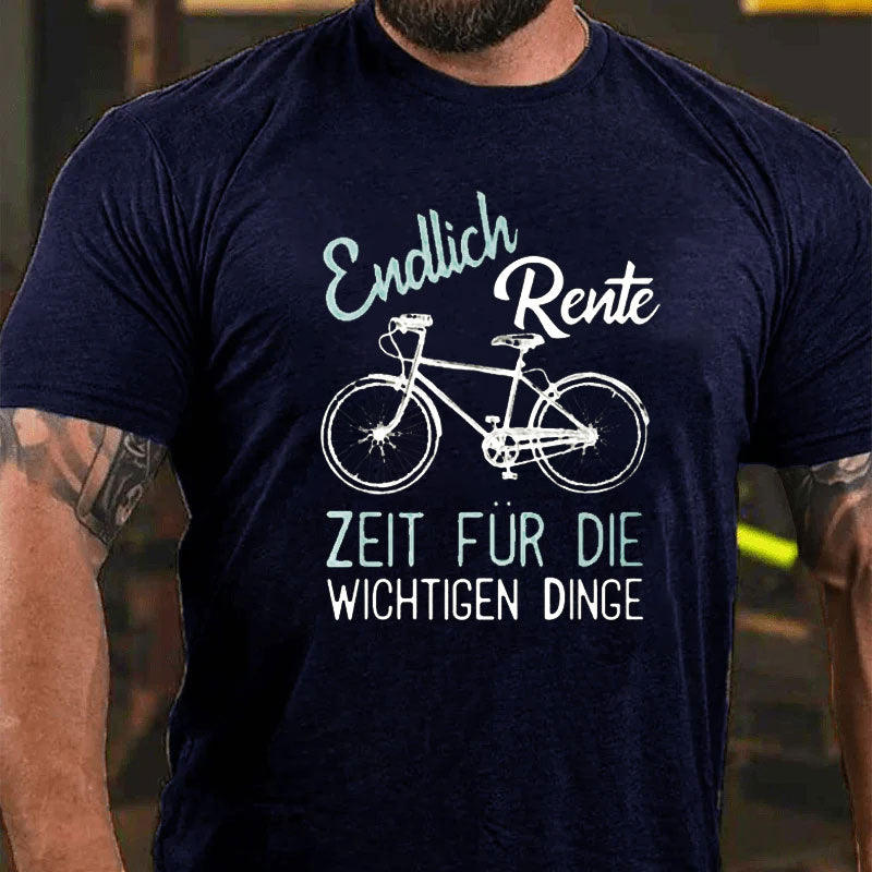 Rente Rentner Fahrrad T-Shirt