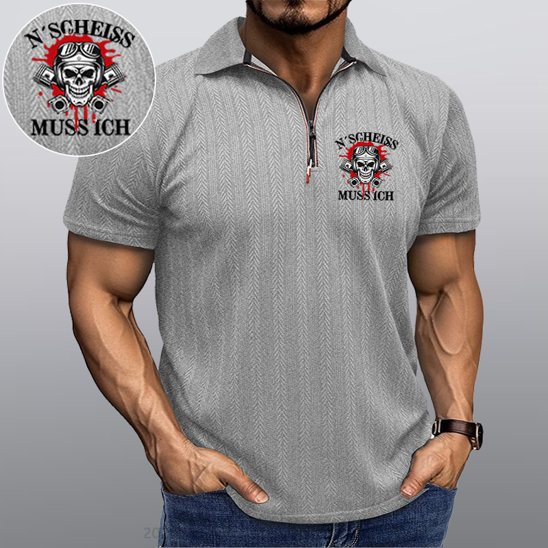 Maturelion N´Scheiß muss ich Kragen T-Shirt