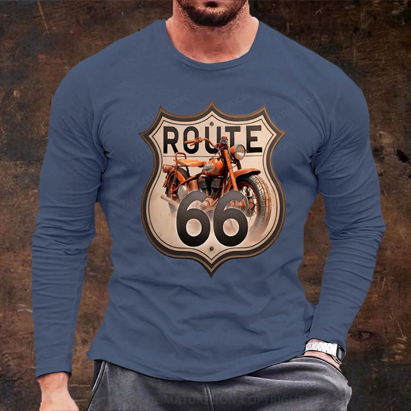 Route 66 Langarm Shirt