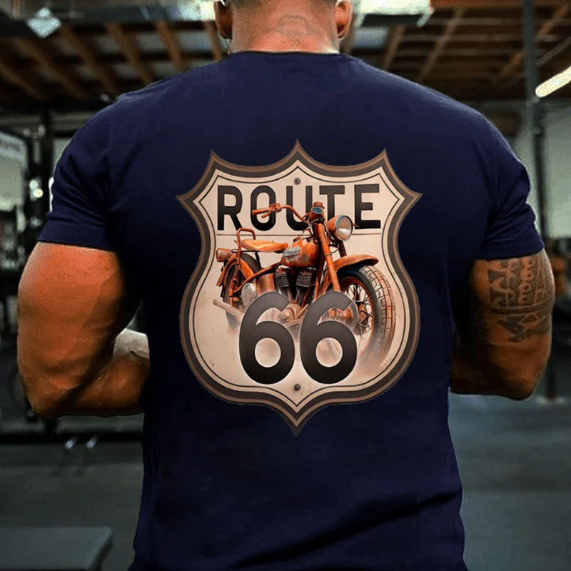 Route 66 T-Shirt Motorrad T-Shirt