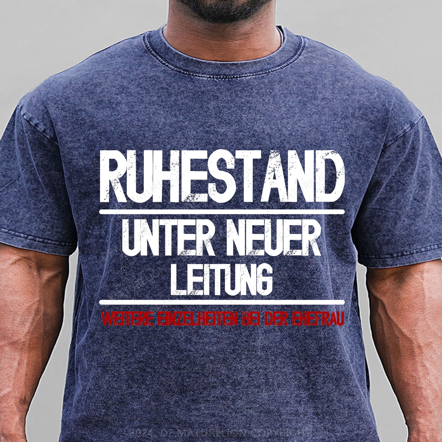 Ruhestand unter neuer Leitung Weitere Einzelheiten bei der Ehefrau Gewaschene Vintage T-Shirt