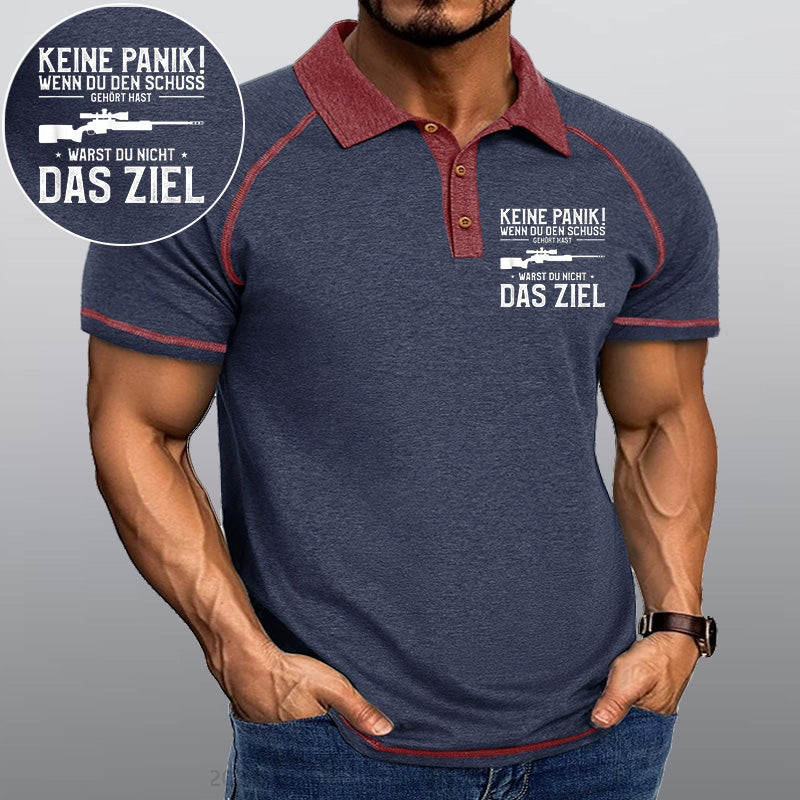 Maturelion Keine Sorge! Wenn Du Den Schuss Hören Kannst Warst Du Nicht Das Ziel Kragen T-Shirt