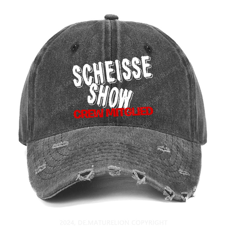 Scheisse Show Crew Mitglied Gewaschene Vintage Cap