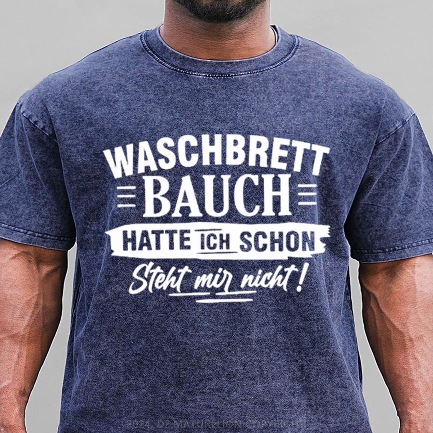 Waschbrett Bauch Hatte Ich Schon Steht Mir Nicht Gewaschene Vintage T-Shirt