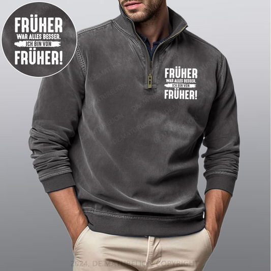 Maturelion Früher War Alles Besser Ich Bin Von Früher Stehkragen Poloshirt