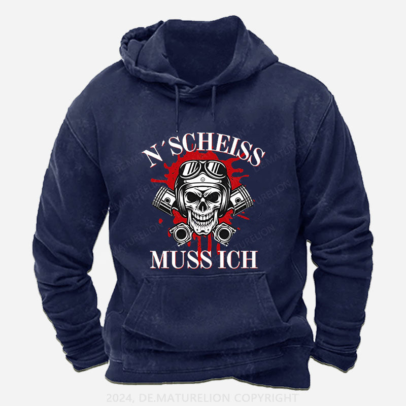 N´Scheiß muss ich Hoodie