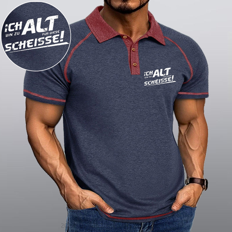 Maturelion Ich Bin Zu Alt Für Diese Scheisse Kragen T-Shirt