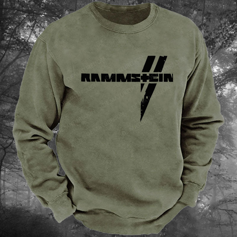 Rammstein Rockmusik Rock Band Gewaschenes Sweatshirt