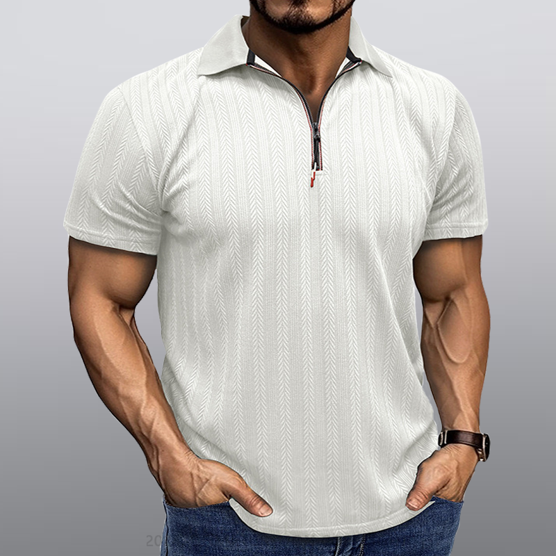 Maturelion Männer Kragen T-Shirt