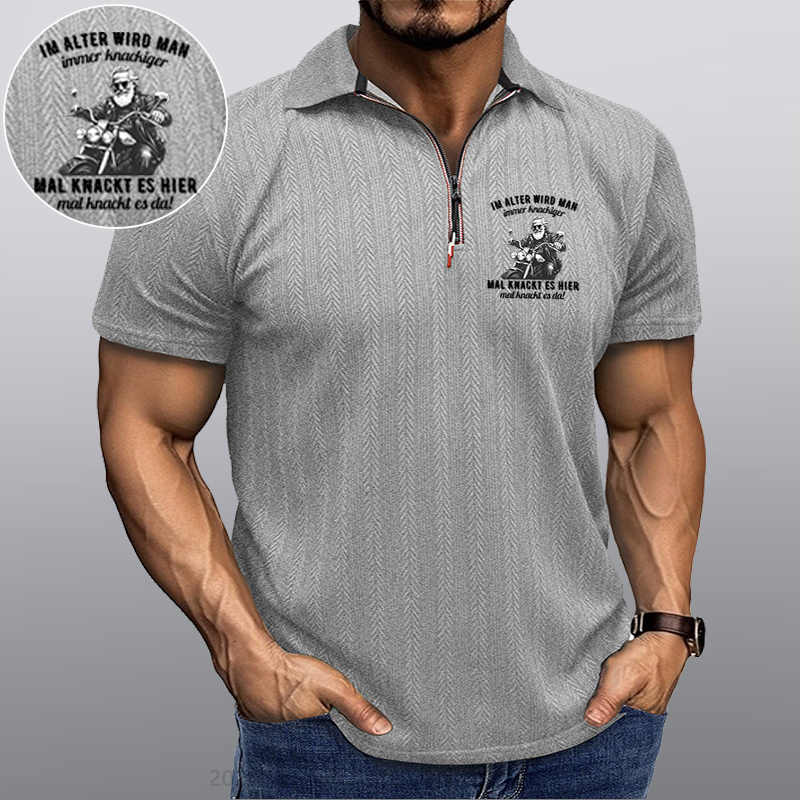 Maturelion Im Alter wird man immer knackiger Kragen T-Shirt