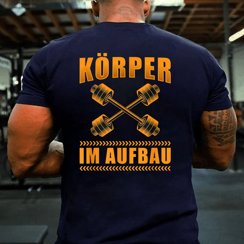 Lustig Kraftsport Gym Muskelkater T-Shirt