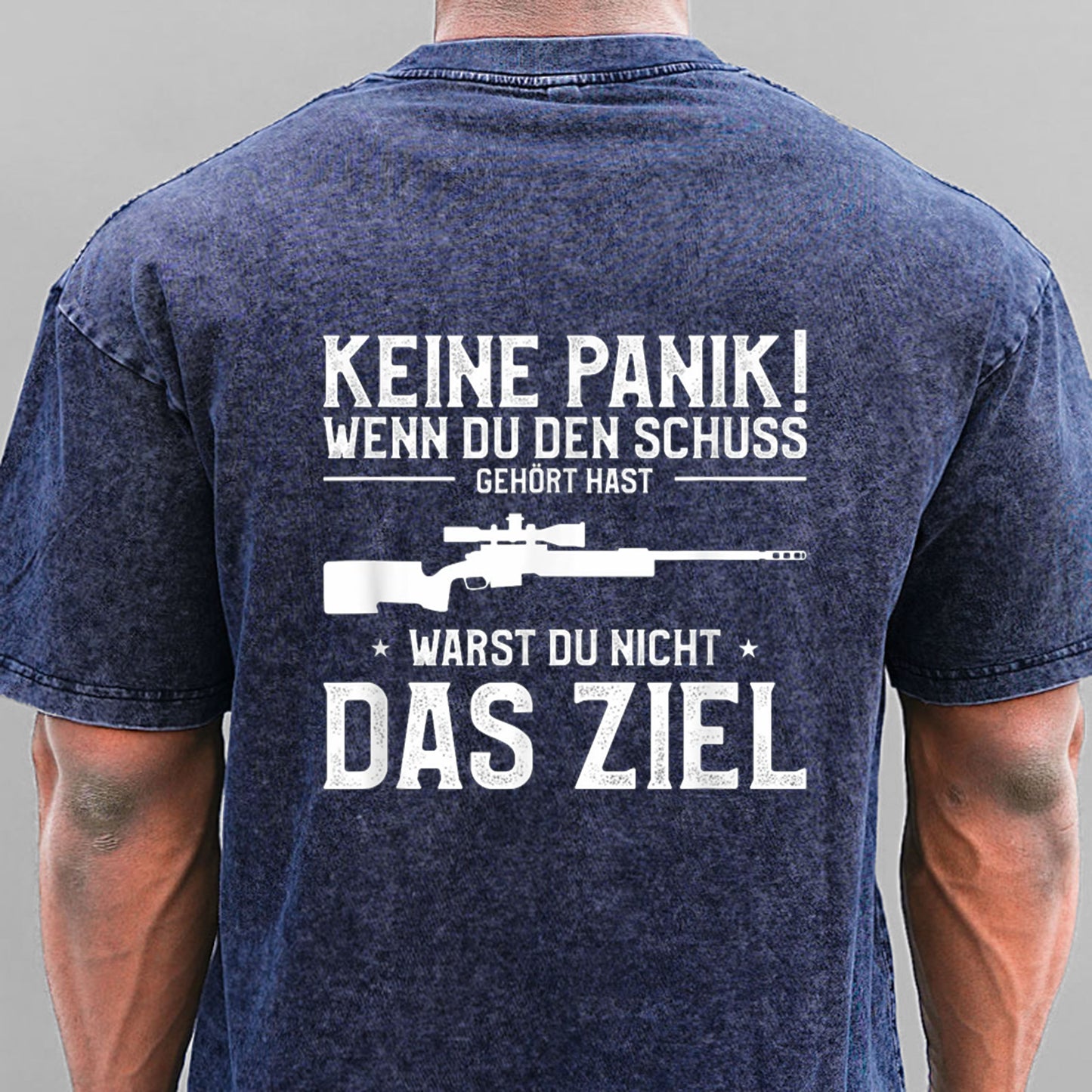 Keine Panik! Wenn Du den Schuss nicht gehört hast für Jäger Gewaschene Vintage T-Shirt