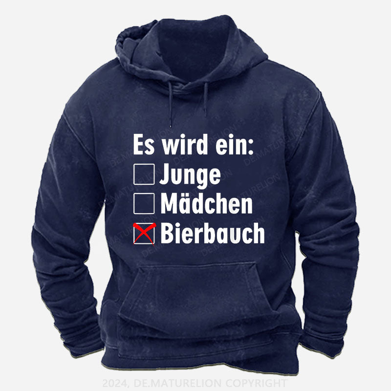 Es wird ein Bierbauch Bierliebhaber Bierbauch Hoodie