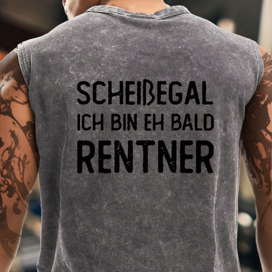 Scheißegal Ich Bin Eh Bald Rentner Tank Top