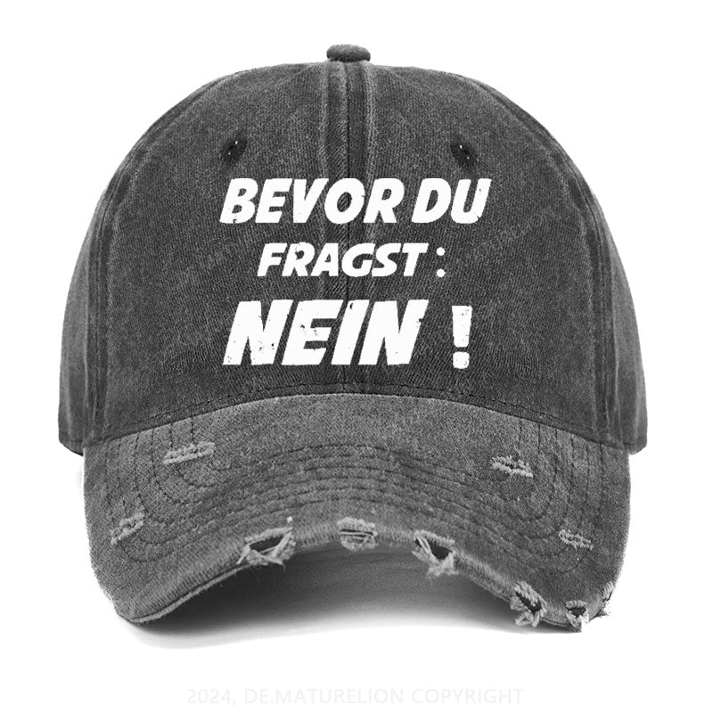 Bevor Du Fragst: Nein! Gewaschene Vintage Cap