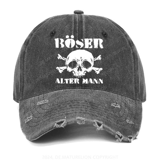 Böser Alter Mann Gewaschene Vintage Cap