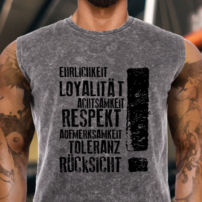 Respekt und Loyalität Tank Top