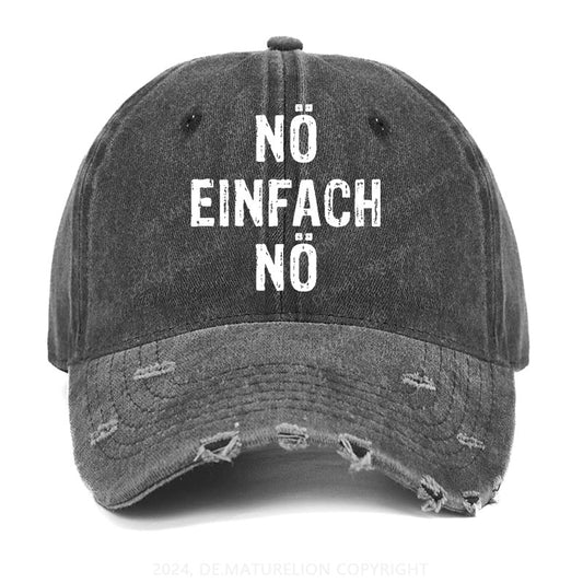 Nö Einfach Nö Gewaschene Vintage Cap