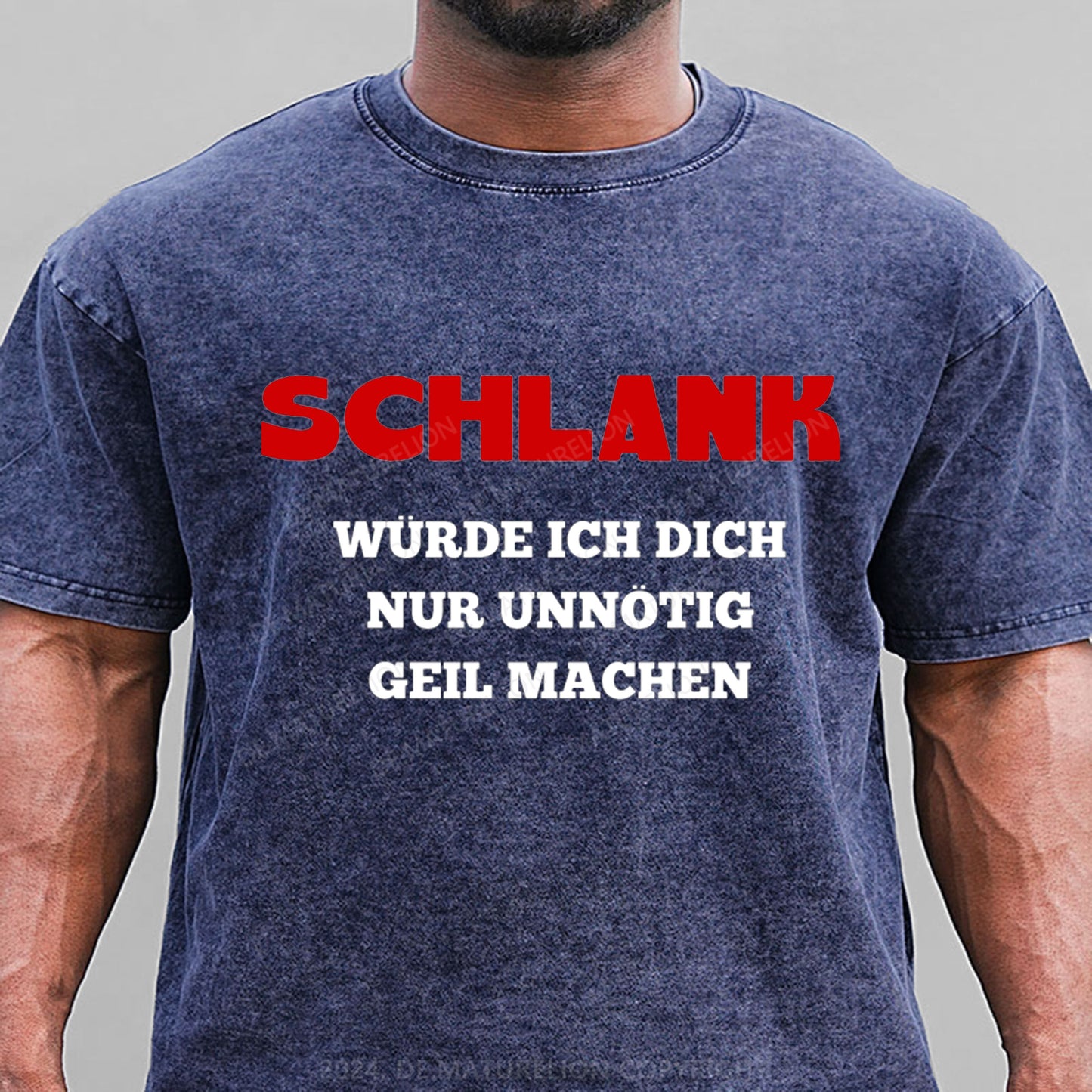 Schlank Würde Ich Dich Nur Unnötig Geil Machen Gewaschene Vintage T-Shirt