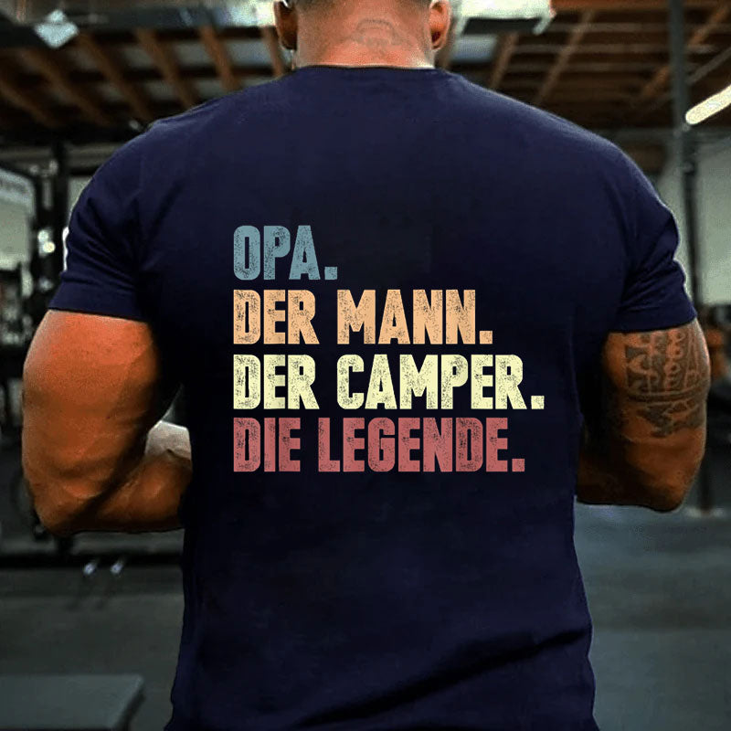 Opa Der Mann Der Camper Die Legende T-Shirt