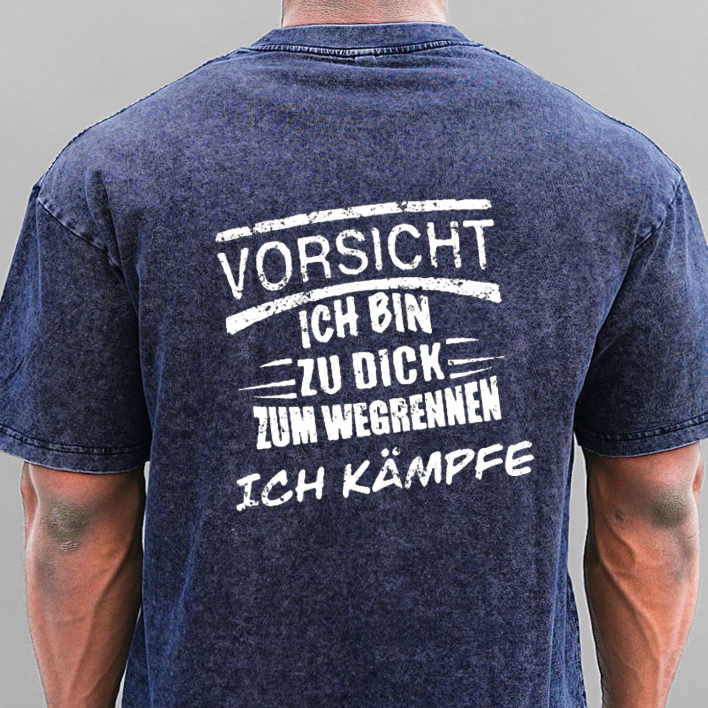 Vorsicht Ich Bin Zu Dig Zum Wegrennen Ich Kämpfe Gewaschene Vintage T-Shirt