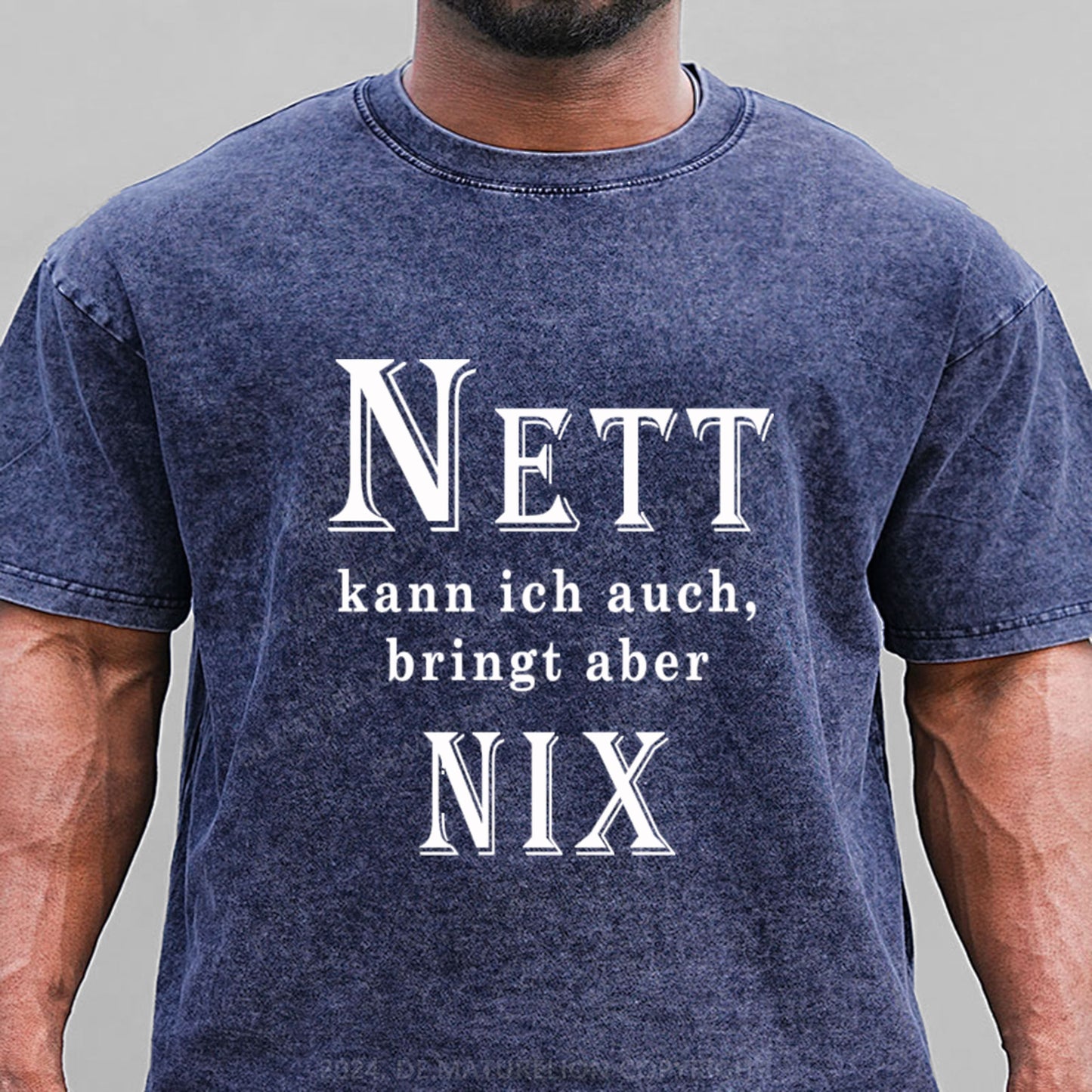 Nett Kann Ich Auch Bringt Aber Nix Gewaschene Vintage T-Shirt