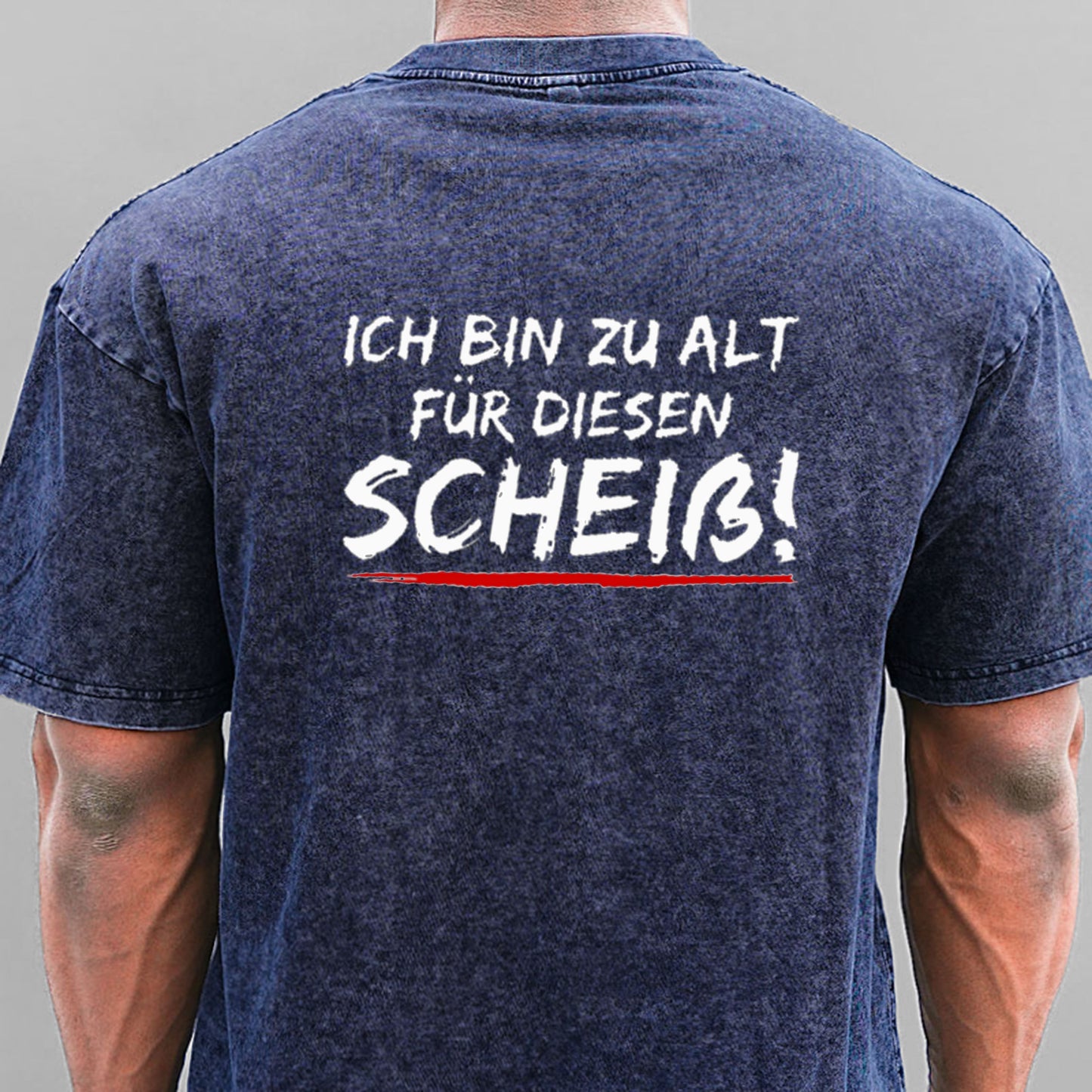 Ich Bin Zu Alt Für Diesen Scheiß Gewaschene Vintage T-Shirt