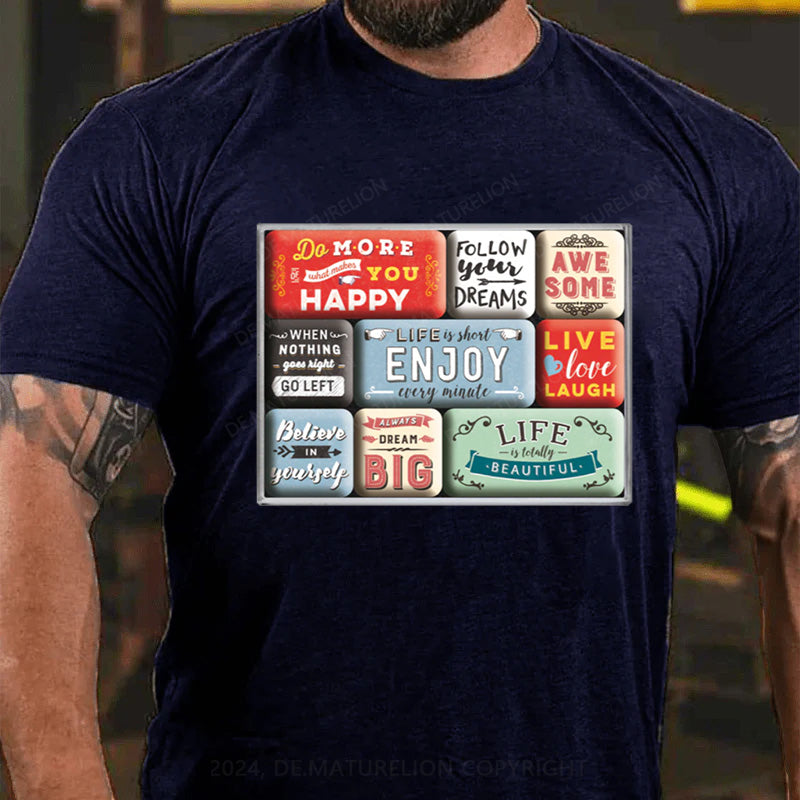 Maturelion Schönes Leben T-Shirt