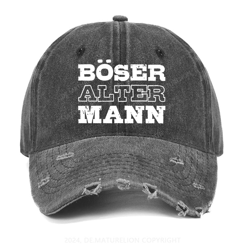 Böser Alter Mann Gewaschene Vintage Cap